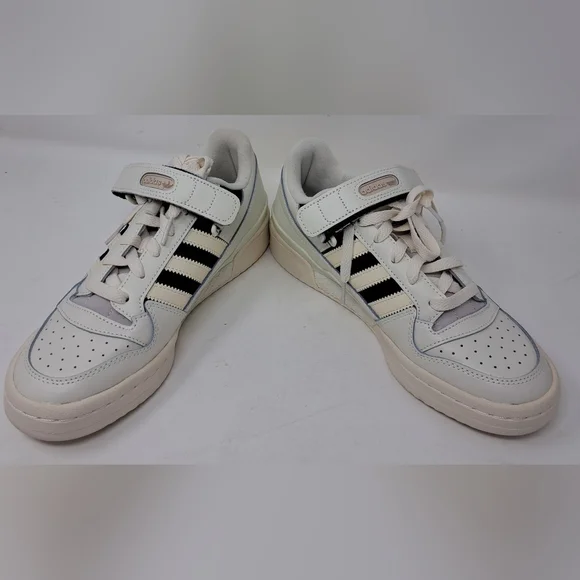 New adidas Women's Forum Low Shoes Sneakers Shoes Casual Off White Black 8.5 US - Picture 5 of 14
